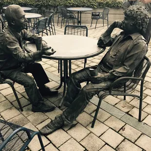 The Founders forever in bronze.