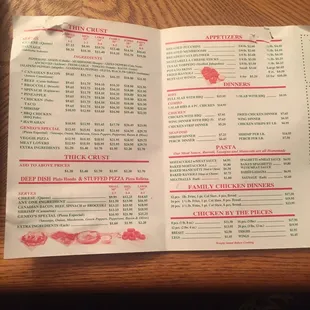 Couldn&apos;t find a clear photo of the menu...hope this helps