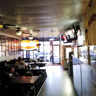 the interior of a restaurant