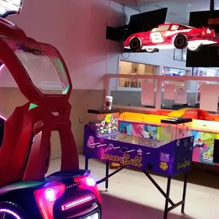 small arcade and game area and things for kids...