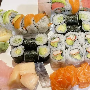 sashimi, sushi, food, sushi and sashimi