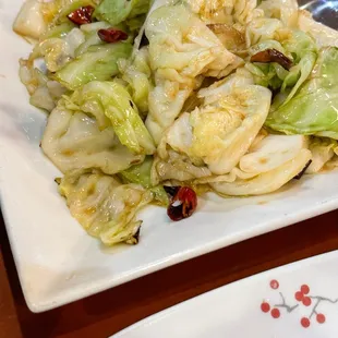 Fried Shredded Cabbage @lesminaddio