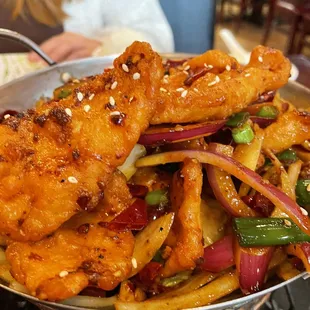 Fried fish mini pot