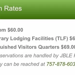 Rates as of February 2017. Generally the best in the area for what you get. Check their website for further information.