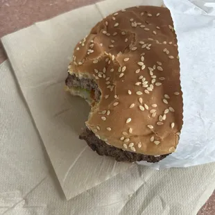 Yummy burger.