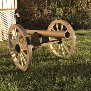 a cannon on display