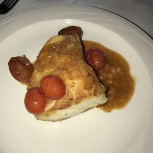 Pan seared sea bass... Excellent.