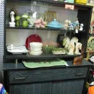 Just one part of one of the booths inside the antique mall