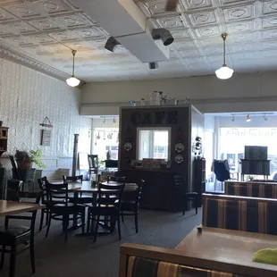 the dining room and the kitchen