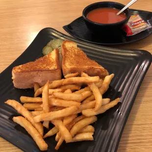 Grilled Cheese, Tomato Soup, and the best fries!