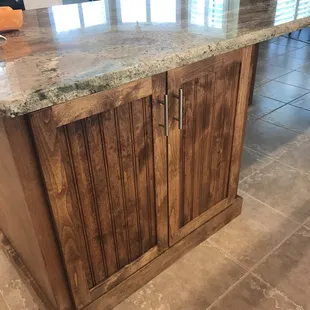 New island from scratch  new granite too love it