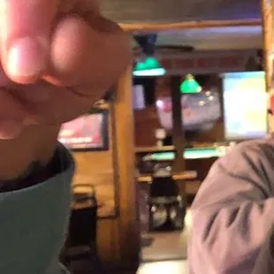 A hair that was inside of my ice cube. Disgusting!