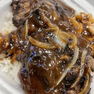 The best Hamburger Steak I ever tasted in Vegas!