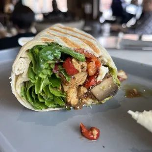 Mediterranean Chicken Wrap