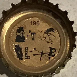 "Natty Bo" bottle cap game...