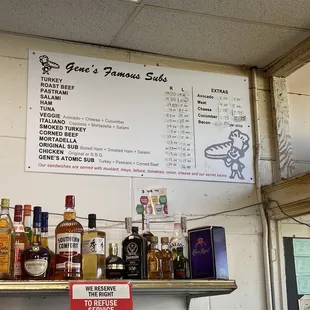 the price of the liquor