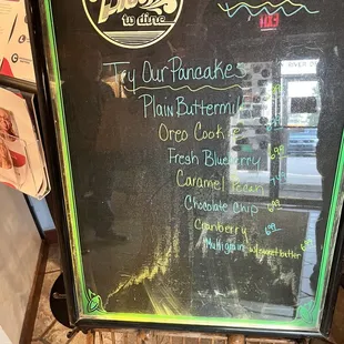 the menu