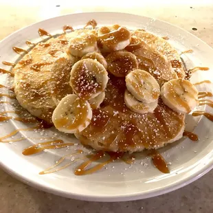 Banana Caramel Pancakes
