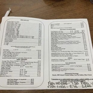 They give a lot for the price. Full menu. I love this place