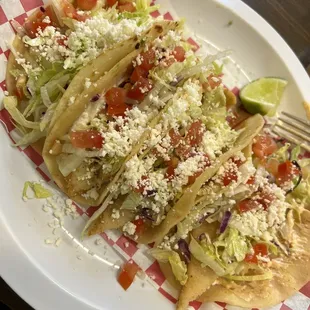 Fish and shrimp tacos