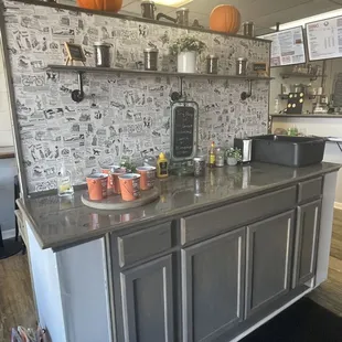 Close up of the decor