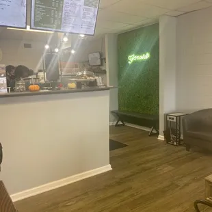 Genesis Coffee House. Black-owned and a wonderful atmosphere for a cup of joe space to relax and enjoy or grab and go.