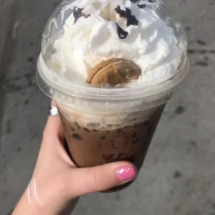 "The Nutty Professor" Iced Latte with almond milk