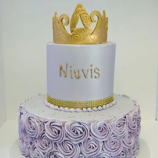 Purple Princess Birthday Cake