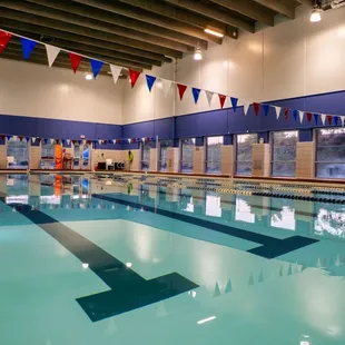 We have a lot of space for lap swimming and aquatics classes!