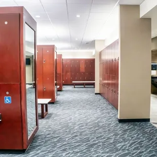 Luxury locker rooms