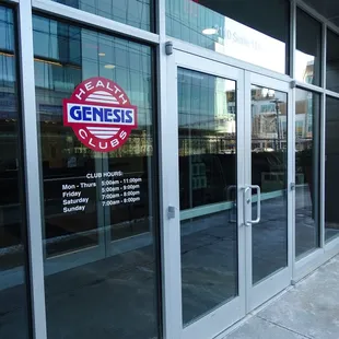 Genesis Health Clubs Aksarben Doors with Hours