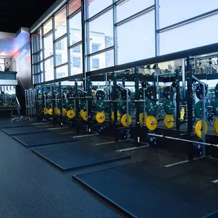Plenty of weightlifting platforms available for our members