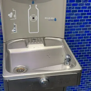 Broken water fountain