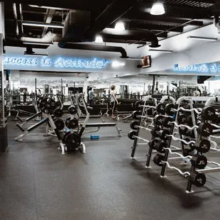 Weight room at Genesis Rock Road