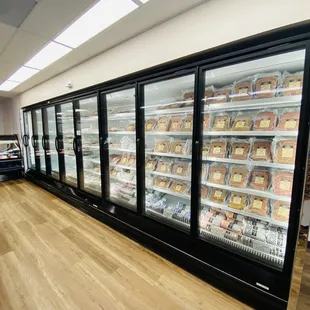 a refrigerated display case