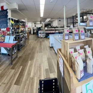 the inside of the store