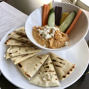 Hummus and pita