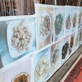 The nastiest display of food I've ever seen. Everything is puke yellow color