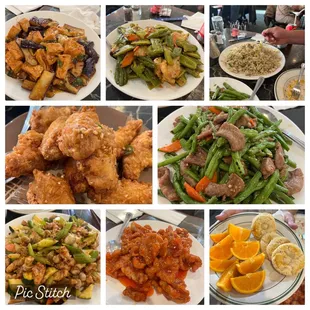 Our 7 dishes for dinner!