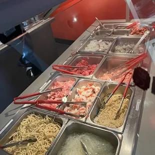 (1) section of ingredients for entree