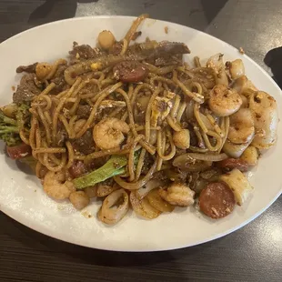My creation and finished product of the Mongolian BBQ