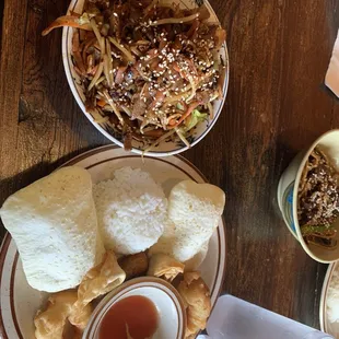 Sesame pockets!!! My bowl all cooked up.