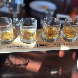 Whiskey sampler