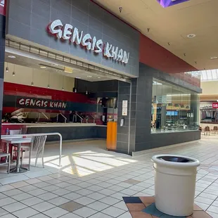 the inside of a shopping mall