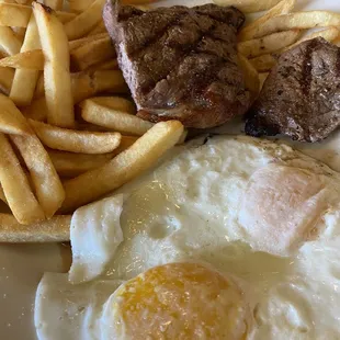 New York Strip breakfast