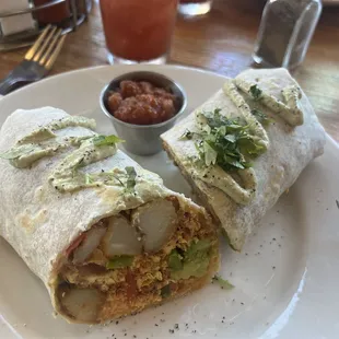 Campfire Breakfast Burrito