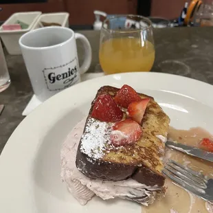 Strawberry Stuffed French Toast