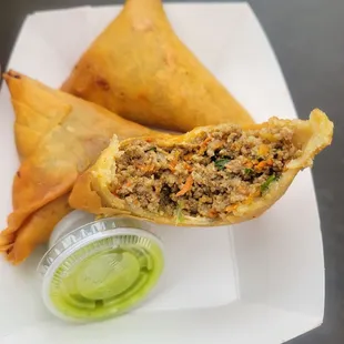 Beef samosas