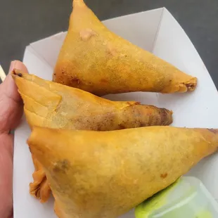 Beef samosas