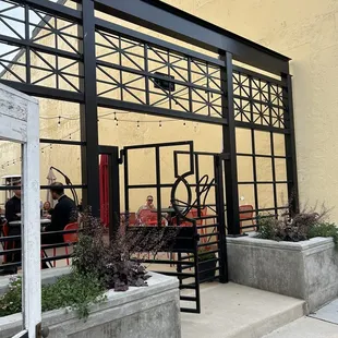 Outdoor seating area